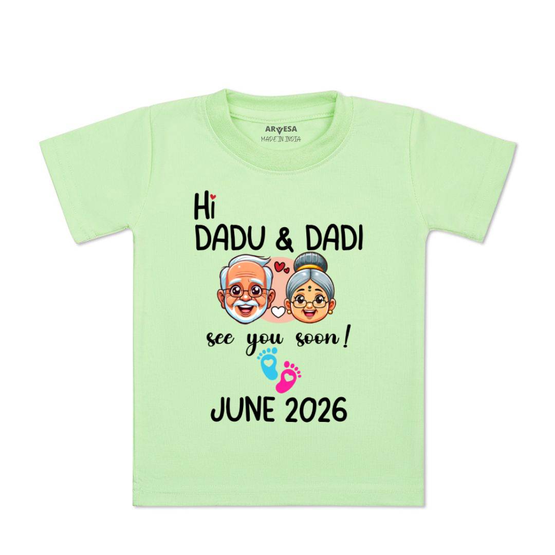 Arvesa Hi Dadu & Dadi See You Soon Baby Boy & Girl Dress