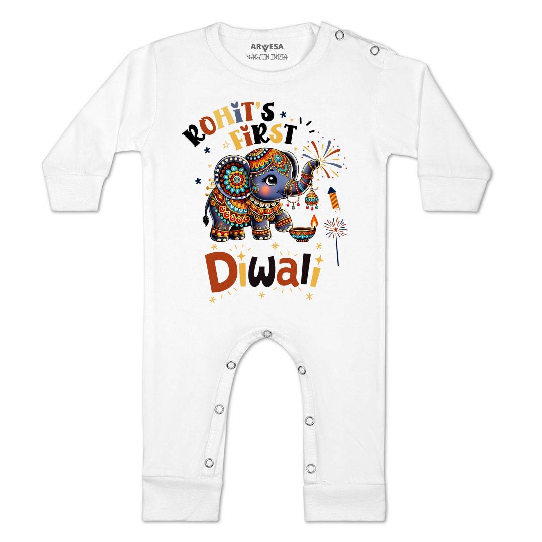 Arvesa My First Diwali  Baby Boy & Girl Dress