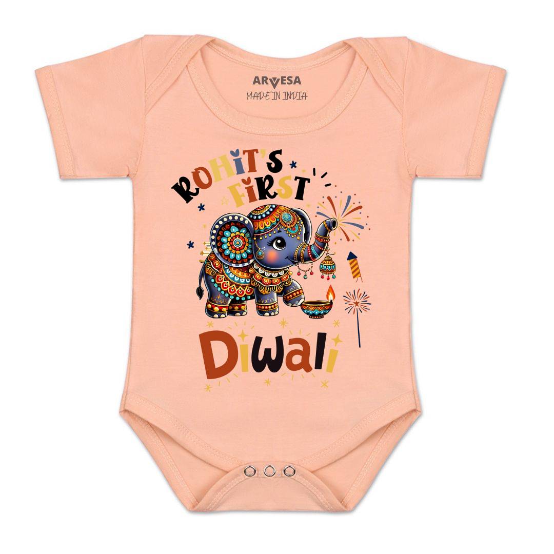 Arvesa My First Diwali  Baby Boy & Girl Dress