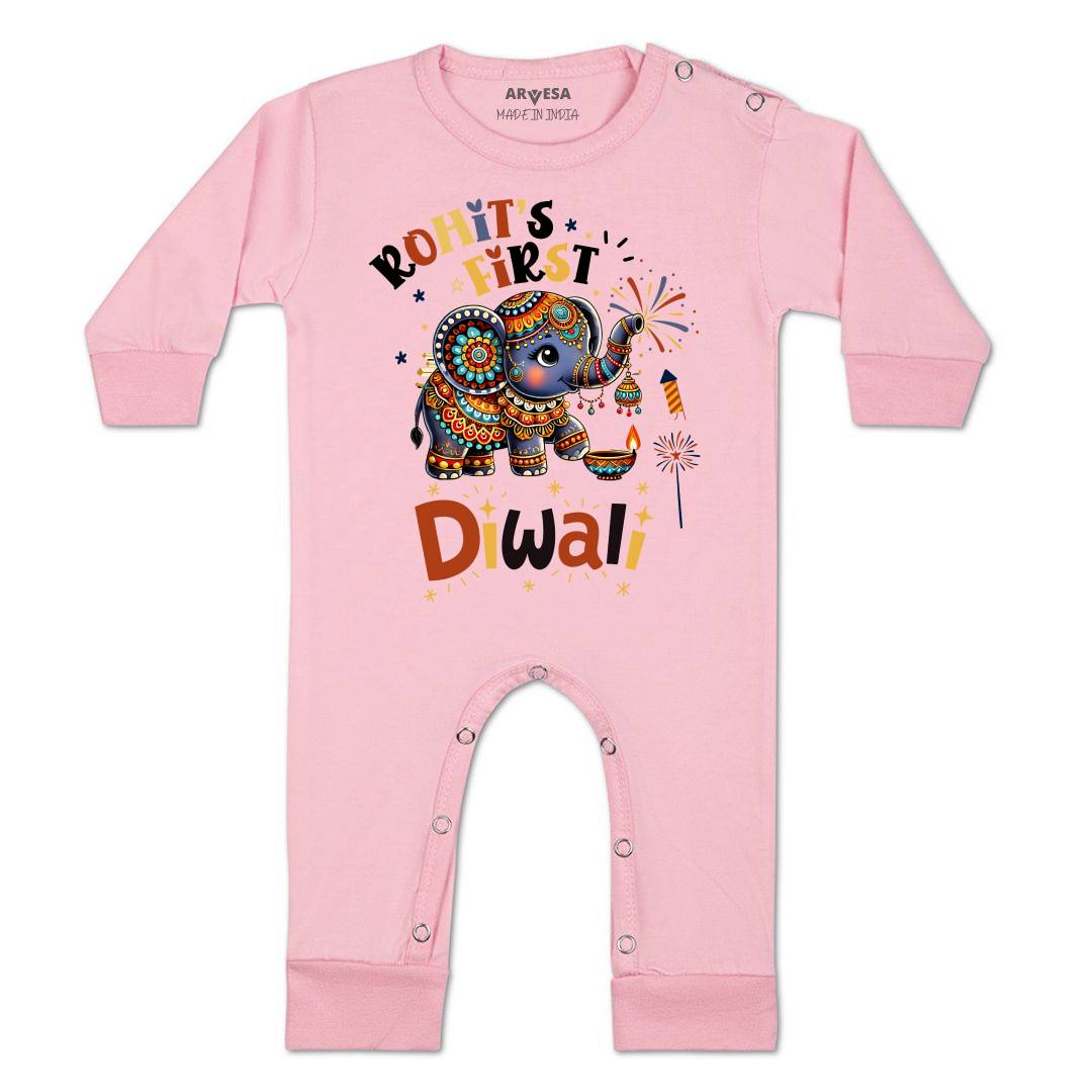 Arvesa My First Diwali  Baby Boy & Girl Dress