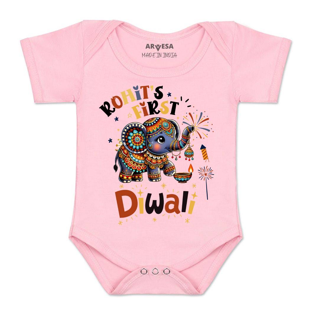 Arvesa My First Diwali  Baby Boy & Girl Dress