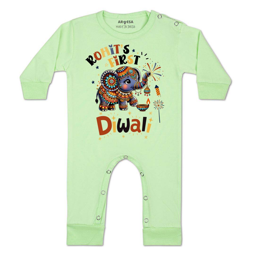 Arvesa My First Diwali  Baby Boy & Girl Dress