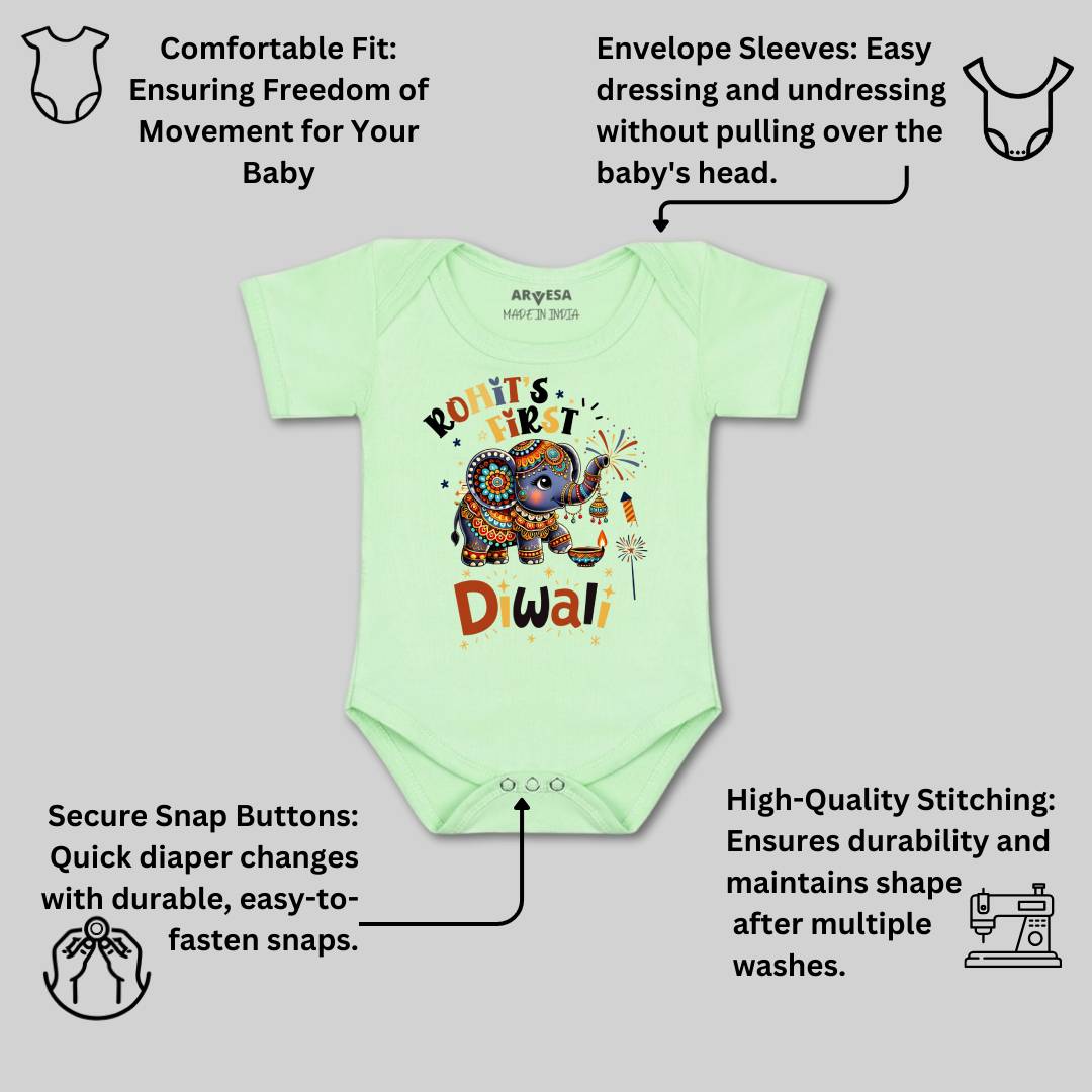 Arvesa My First Diwali  Baby Boy & Girl Dress