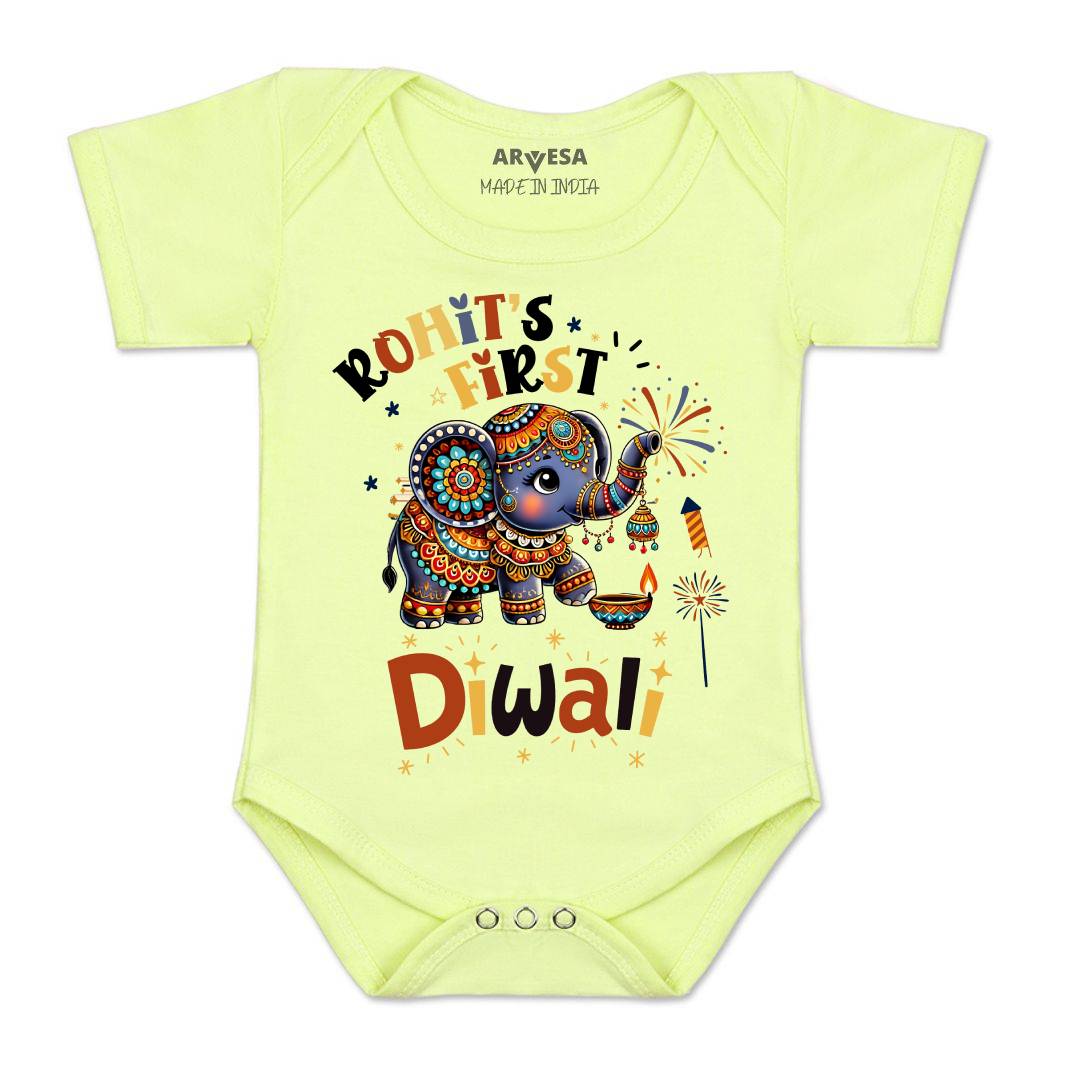 Arvesa My First Diwali  Baby Boy & Girl Dress