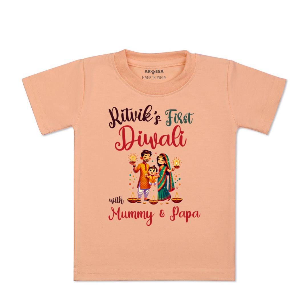 Arvesa My First Diwali  Baby Boy & Girl Dress