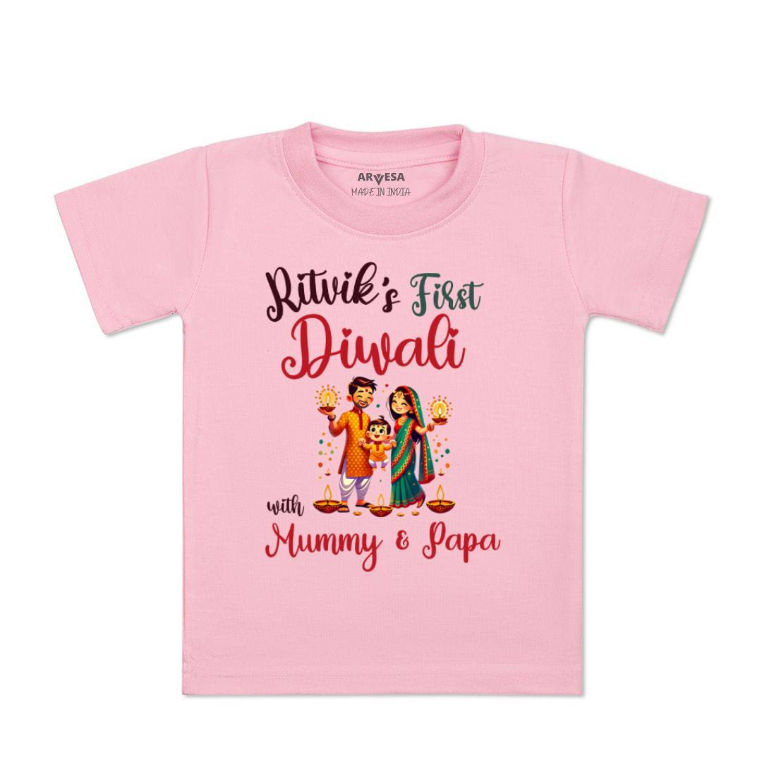 Arvesa My First Diwali  Baby Boy & Girl Dress