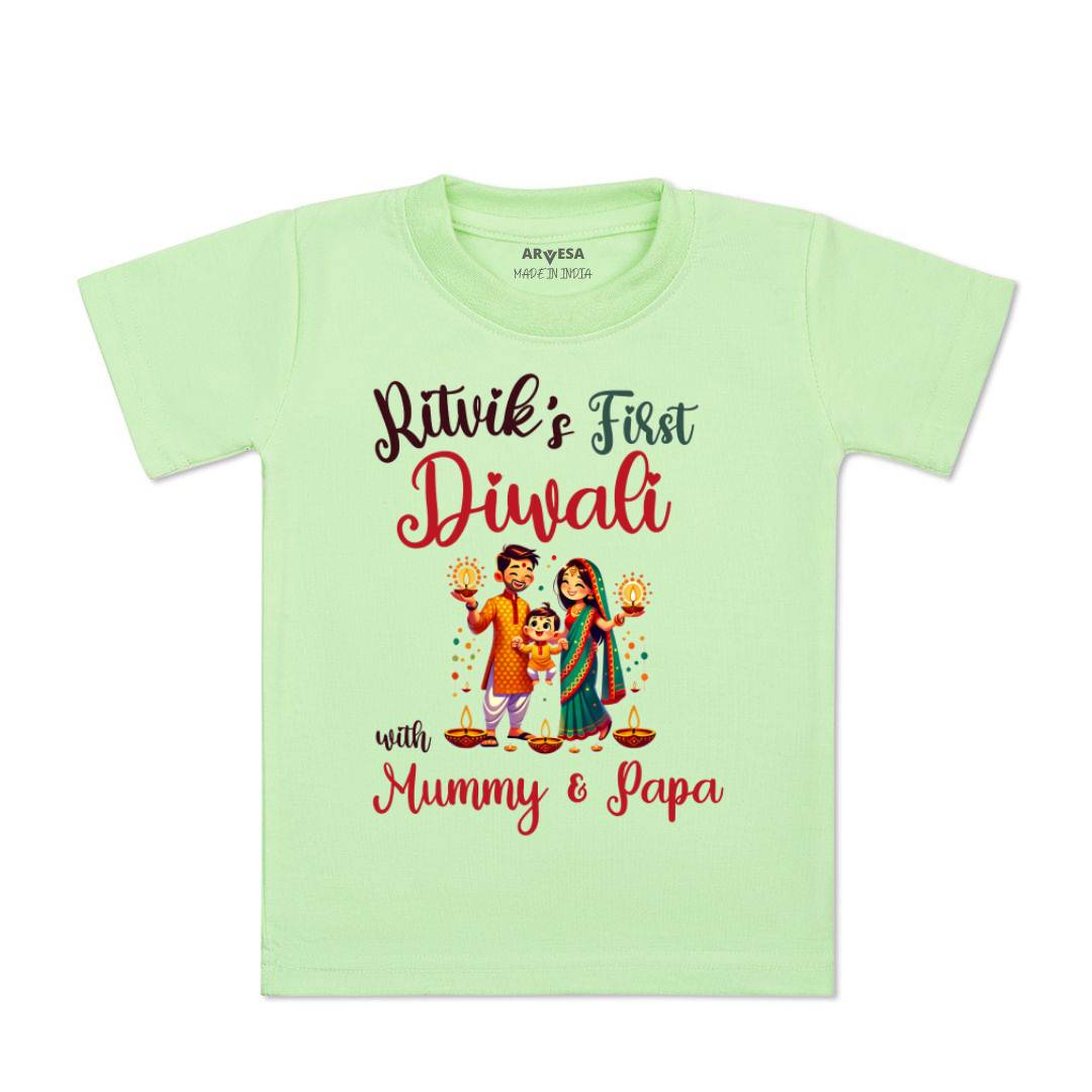 Arvesa My First Diwali  Baby Boy & Girl Dress