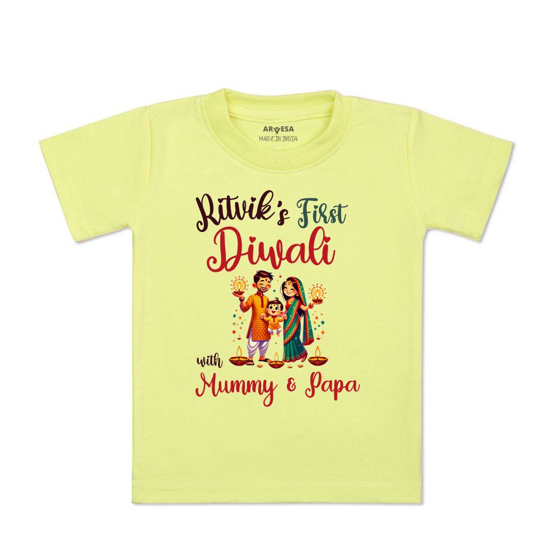 Arvesa My First Diwali  Baby Boy & Girl Dress