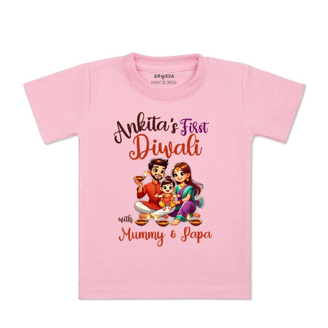 Arvesa My First Diwali  Baby Boy & Girl Dress