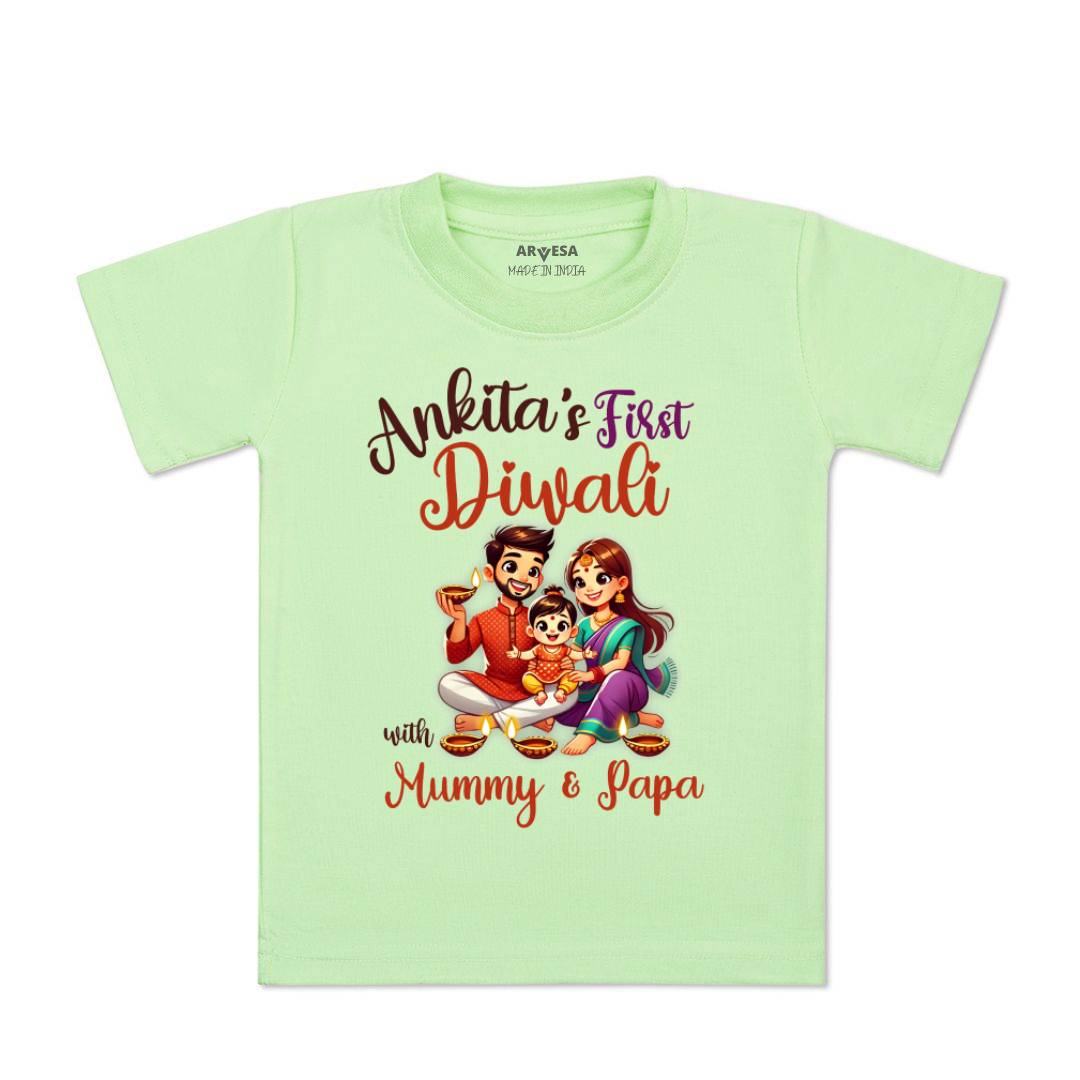 Arvesa My First Diwali  Baby Boy & Girl Dress