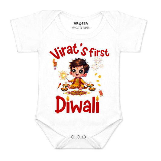 Arvesa My First Diwali  Baby Boy & Girl Dress