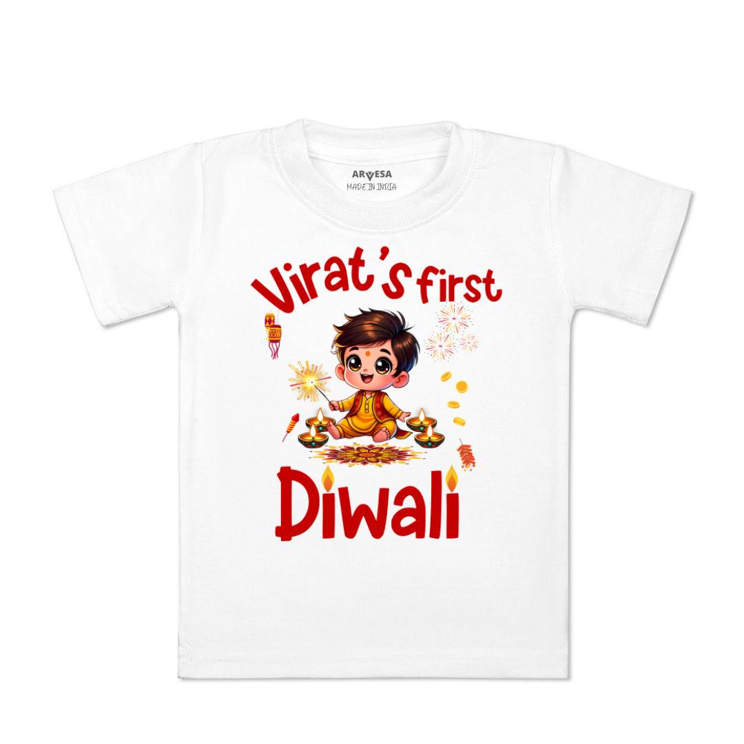 Arvesa My First Diwali  Baby Boy & Girl Dress