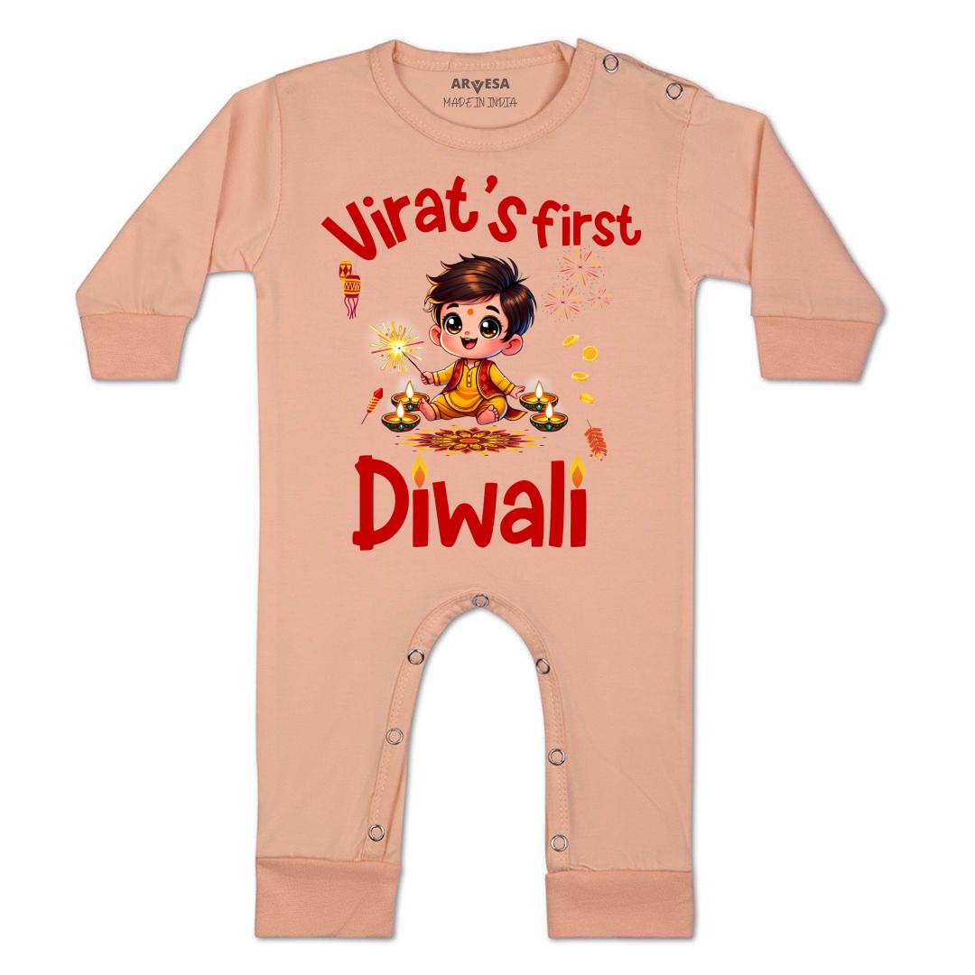 Arvesa My First Diwali  Baby Boy & Girl Dress