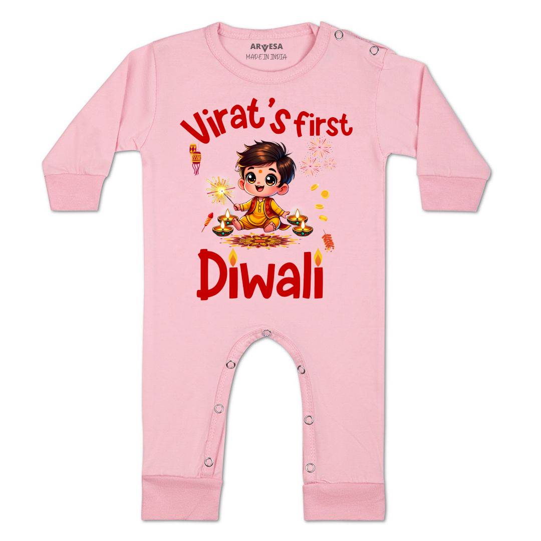 Arvesa My First Diwali  Baby Boy & Girl Dress
