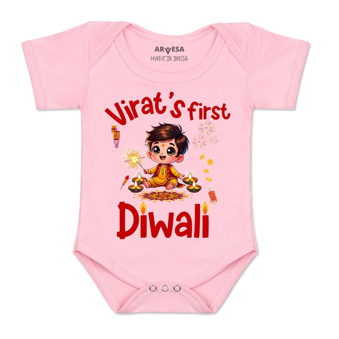 Arvesa My First Diwali  Baby Boy & Girl Dress