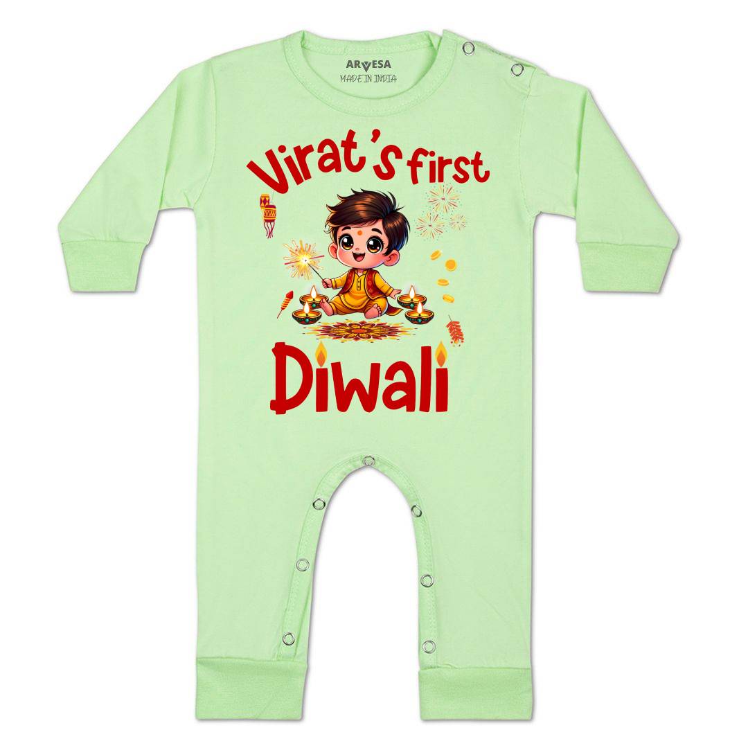 Arvesa My First Diwali  Baby Boy & Girl Dress