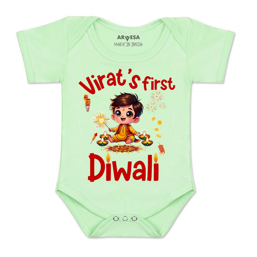 Arvesa My First Diwali  Baby Boy & Girl Dress