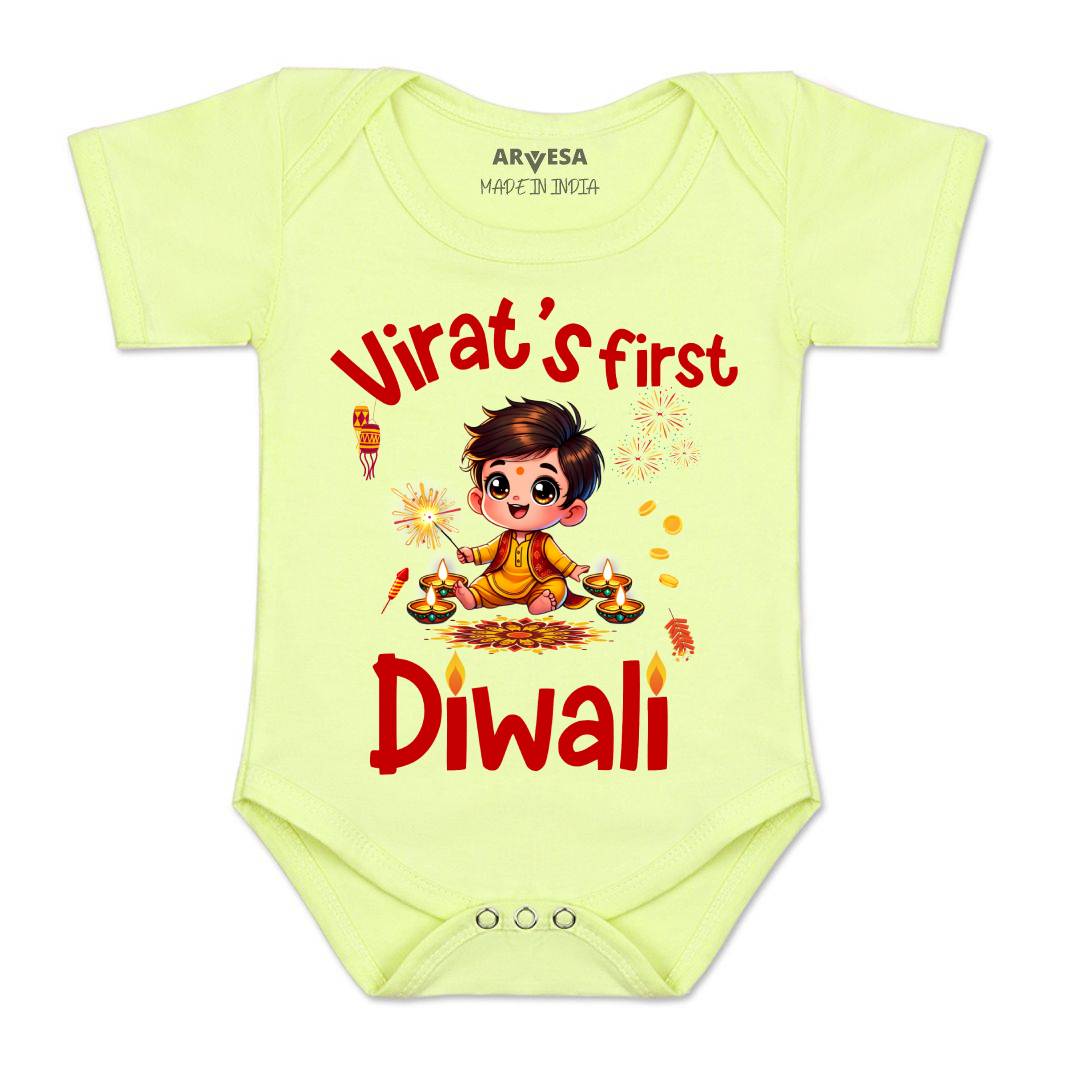 Arvesa My First Diwali  Baby Boy & Girl Dress