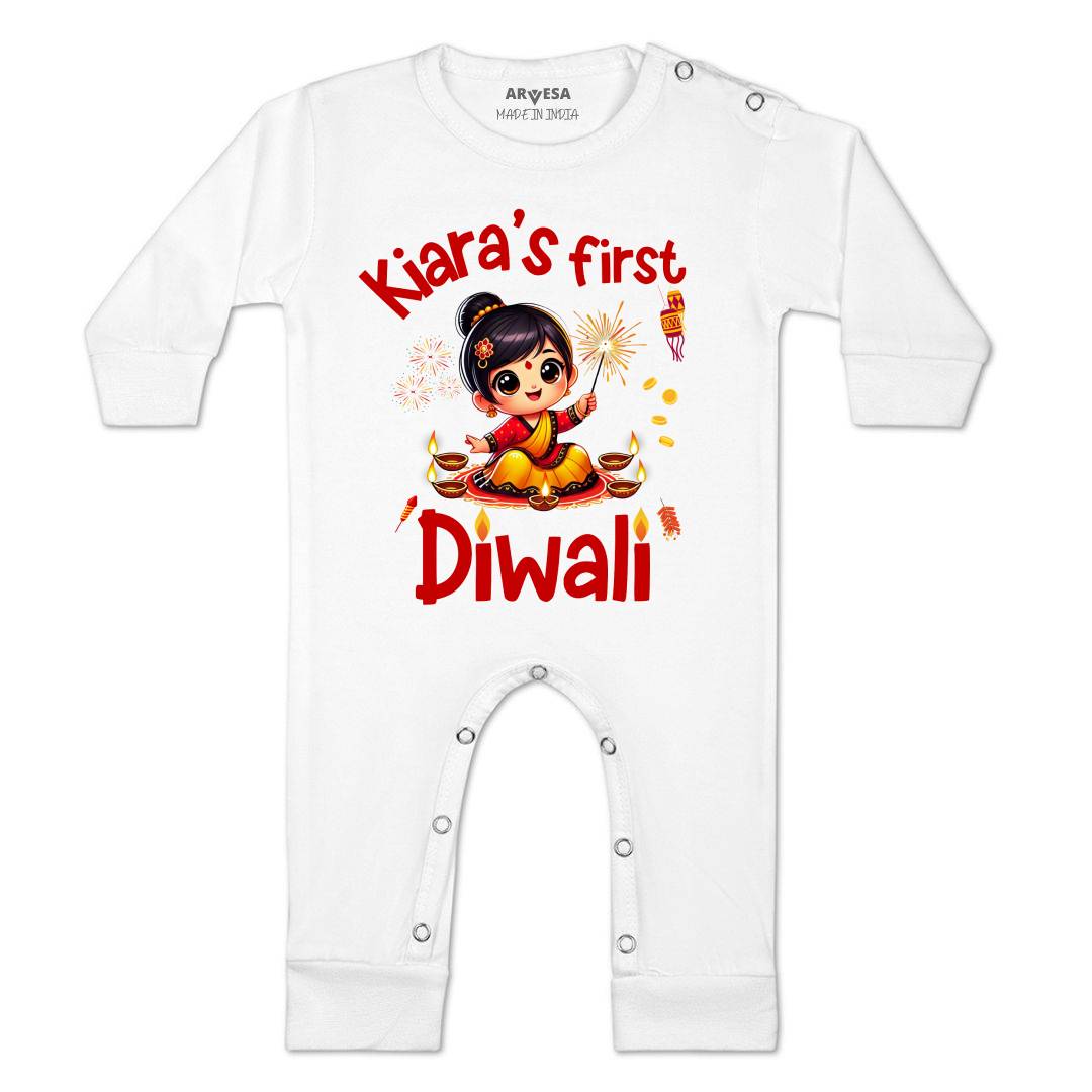 Arvesa My First Diwali  Baby Boy & Girl Dress
