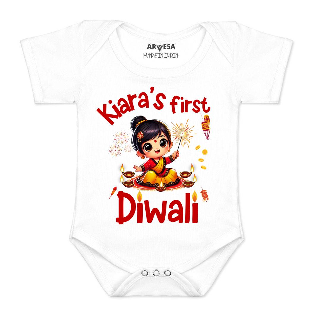 Arvesa My First Diwali  Baby Boy & Girl Dress