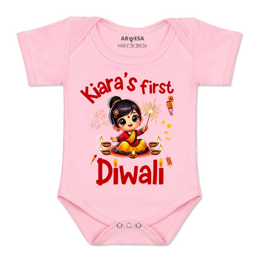Arvesa My First Diwali  Baby Boy & Girl Dress