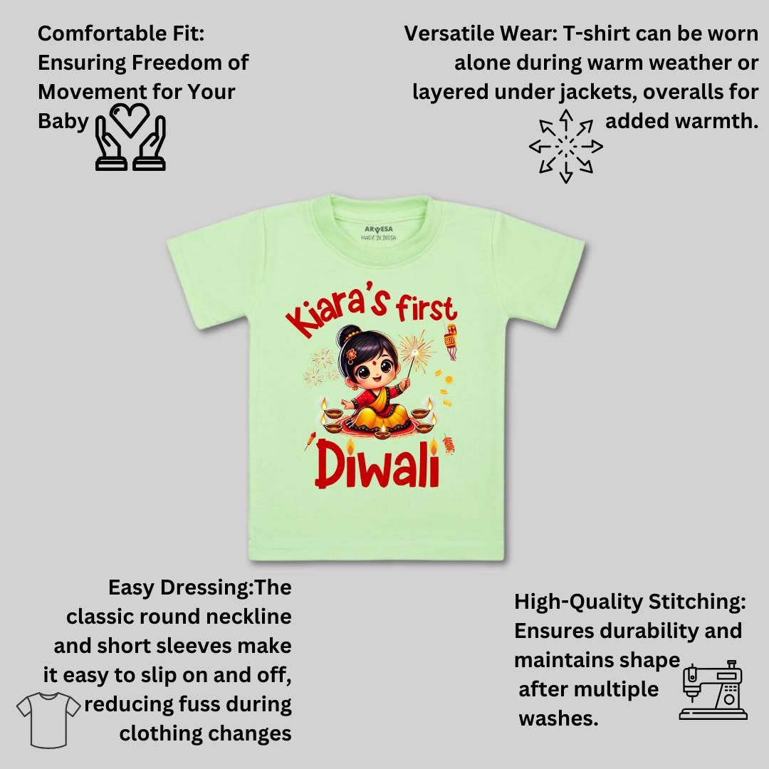 Arvesa My First Diwali  Baby Boy & Girl Dress