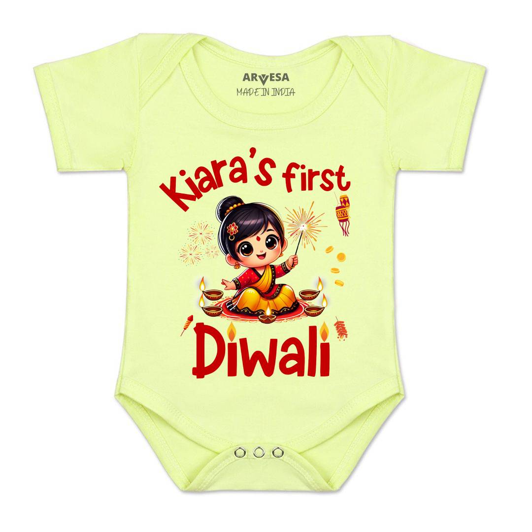 Arvesa My First Diwali  Baby Boy & Girl Dress