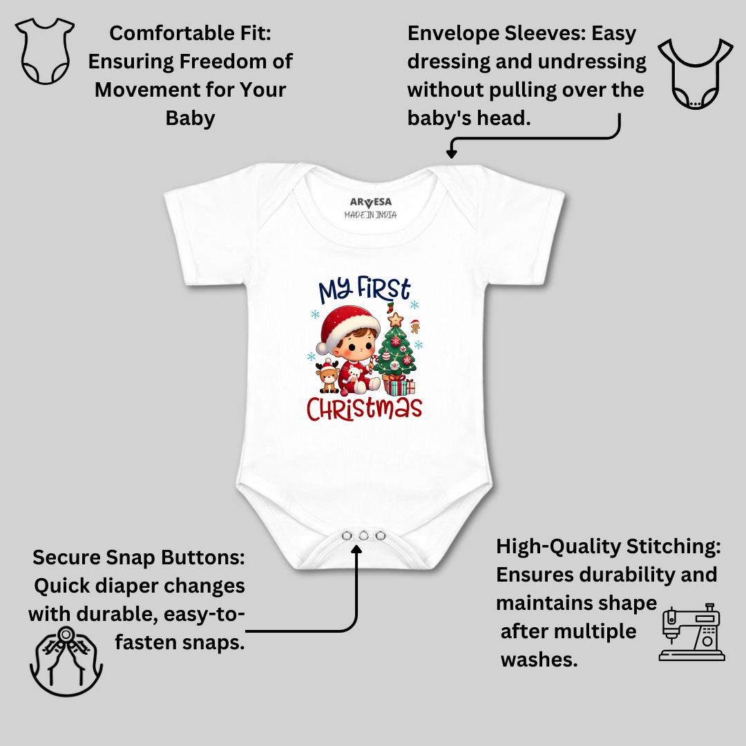 Arvesa R-1760 My First Christmas Baby Outfit.