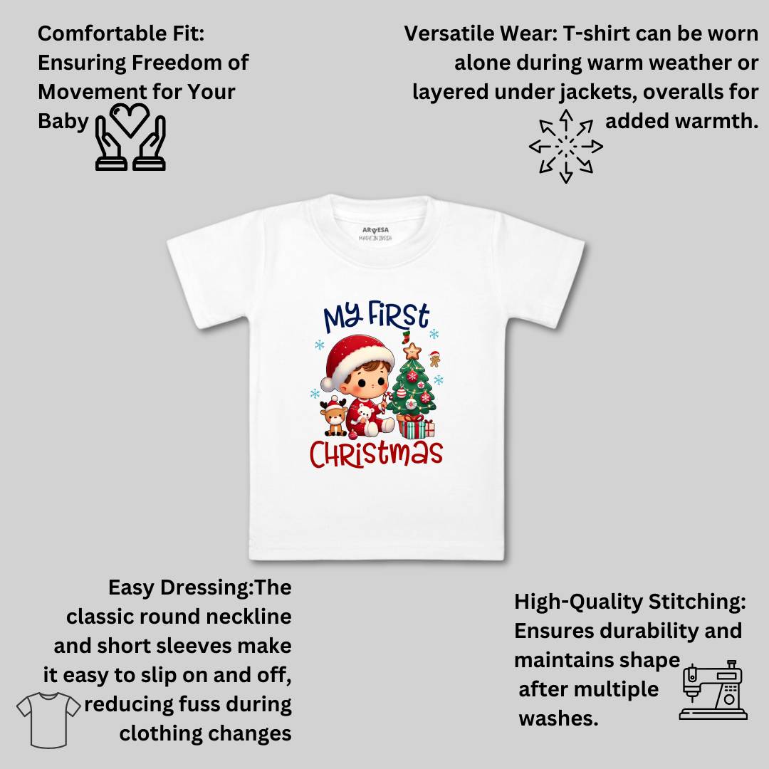 Arvesa R-1760 My First Christmas Baby Outfit.