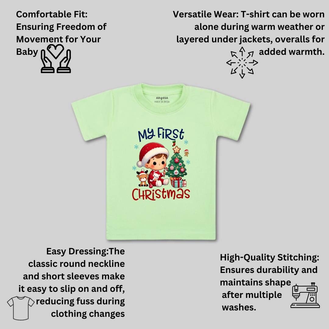 Arvesa R-1760 My First Christmas Baby Outfit.