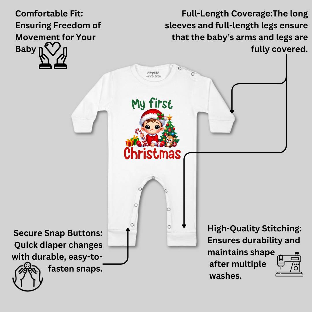 Arvesa R-1761 My First Christmas Baby Outfit.
