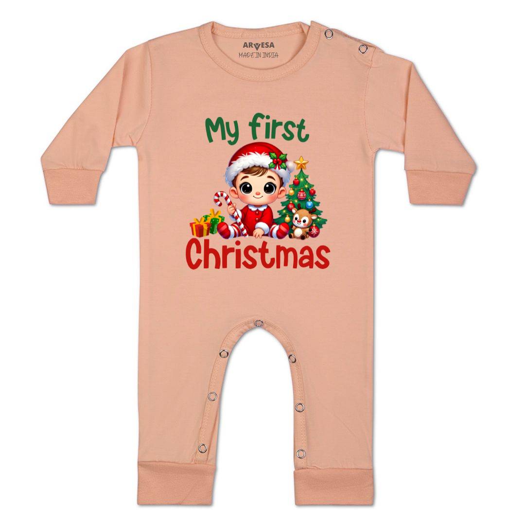 Arvesa R-1761 My First Christmas Baby Outfit.