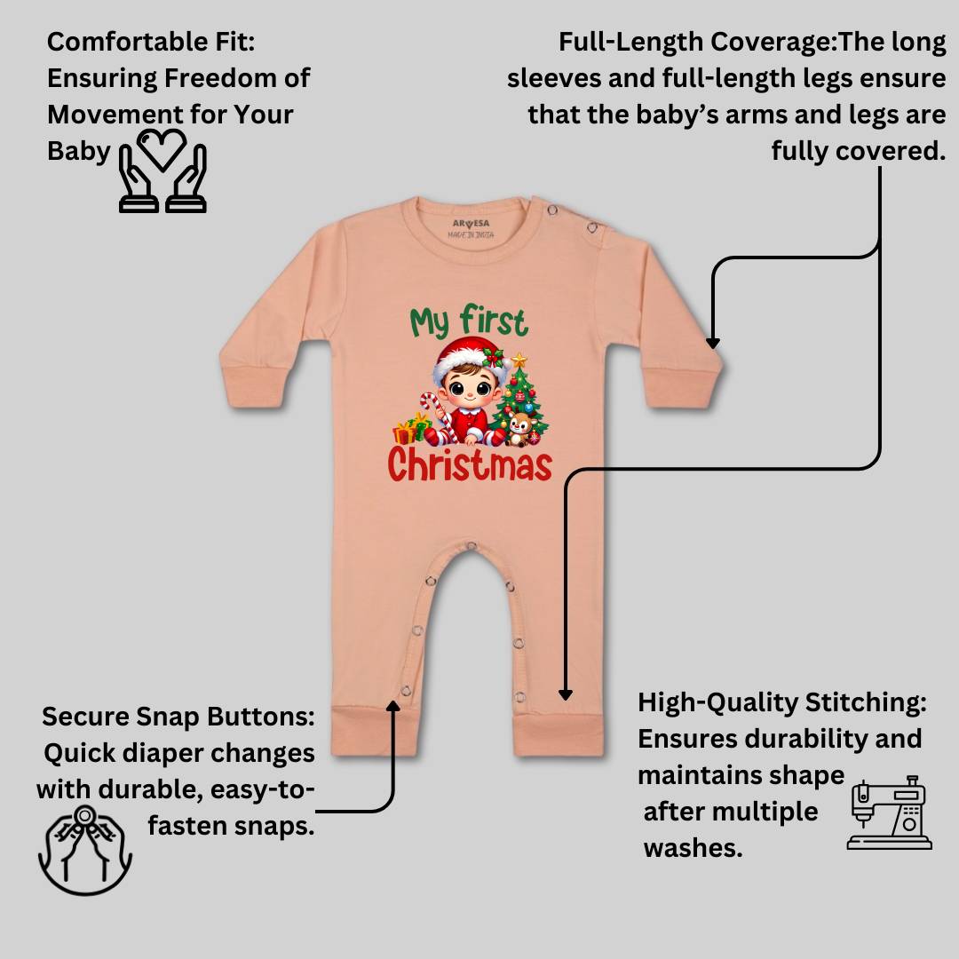 Arvesa R-1761 My First Christmas Baby Outfit.