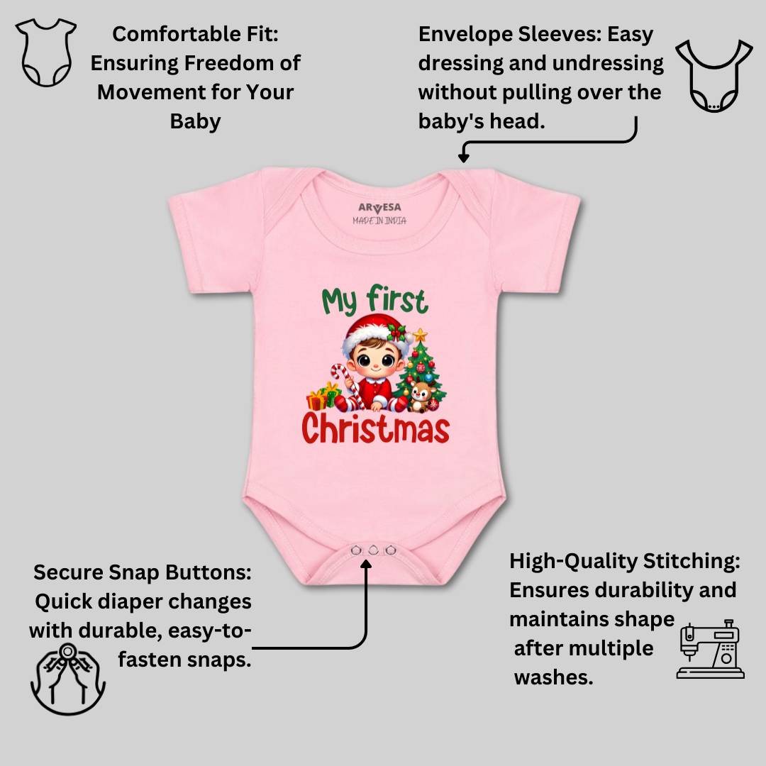 Arvesa R-1761 My First Christmas Baby Outfit.