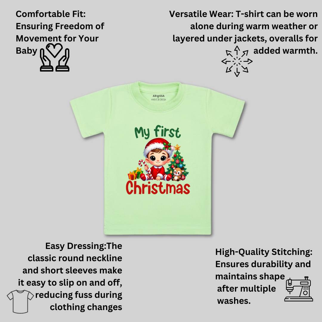 Arvesa R-1761 My First Christmas Baby Outfit.