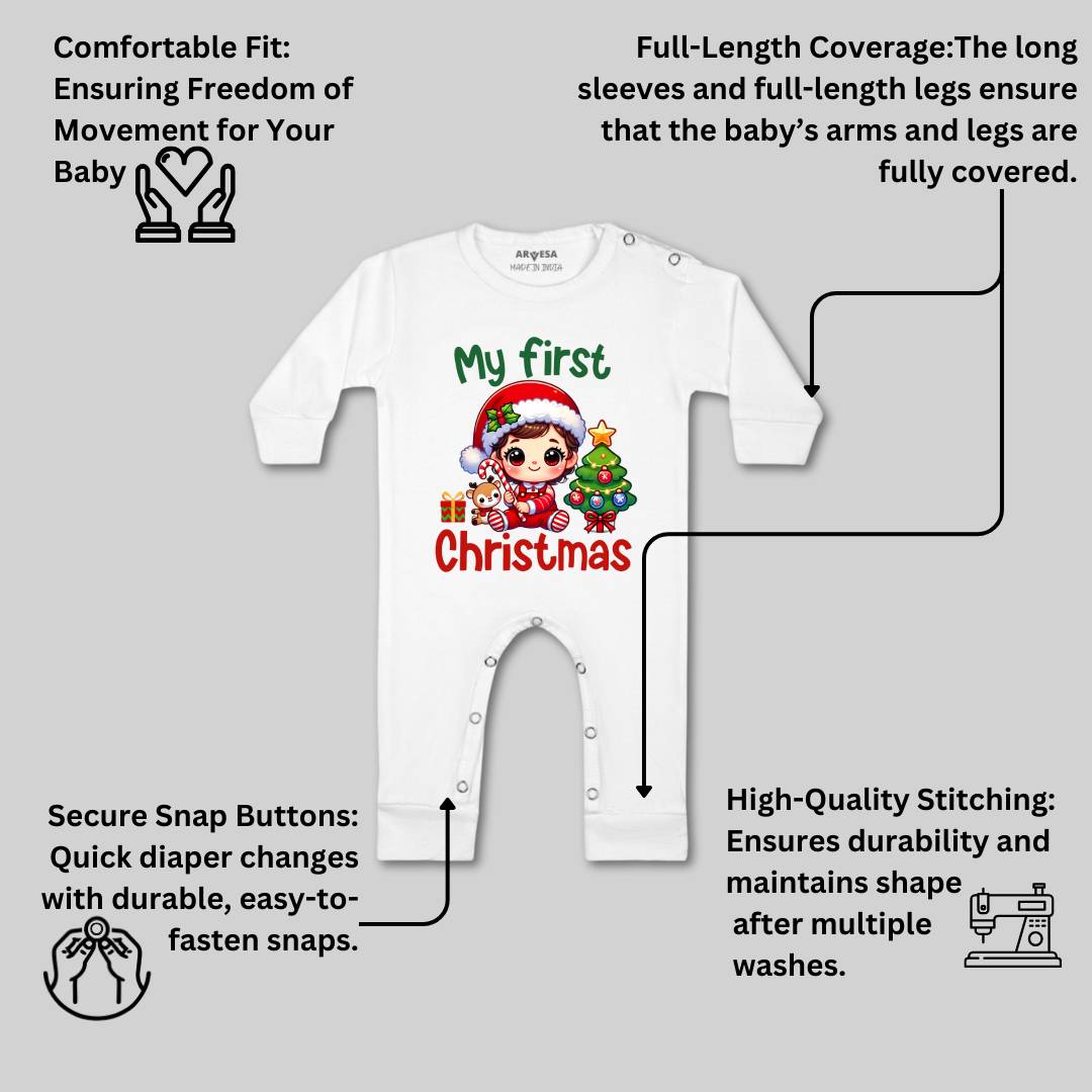Arvesa R-1762 My First Christmas Baby Outfit.