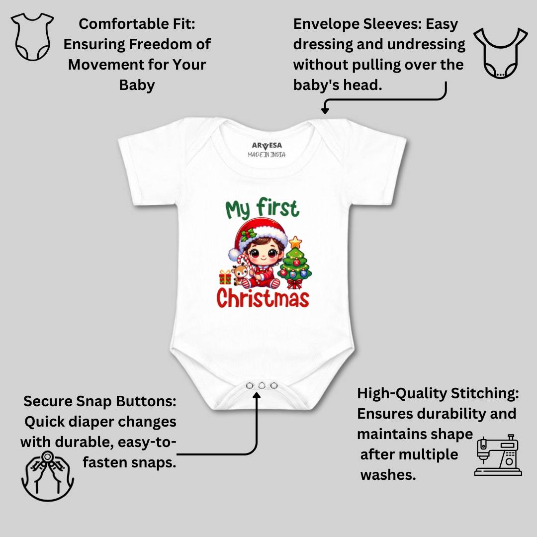 Arvesa R-1762 My First Christmas Baby Outfit.