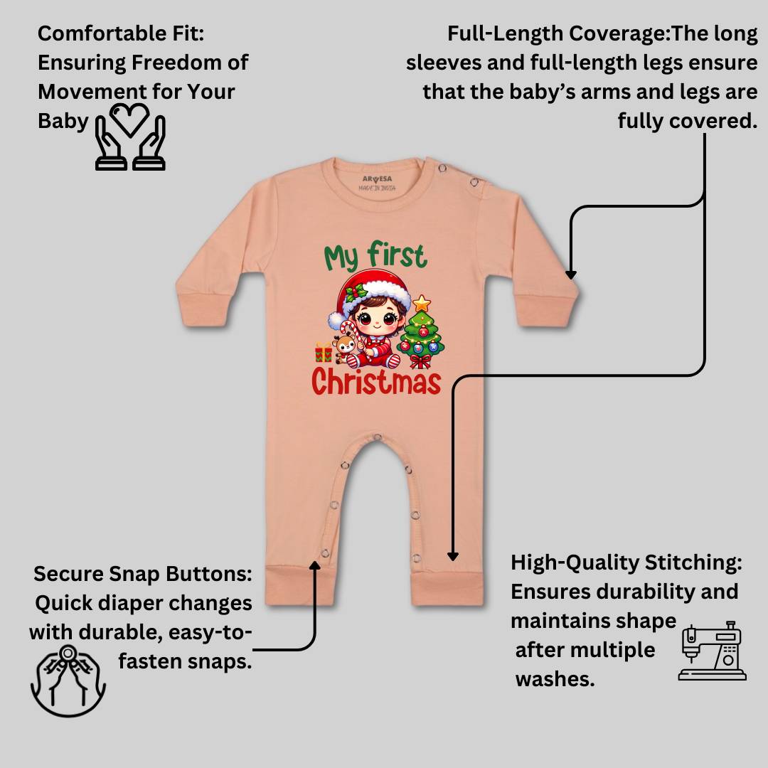 Arvesa R-1762 My First Christmas Baby Outfit.