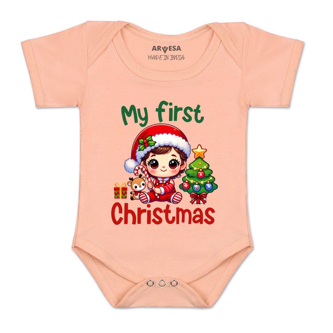 Arvesa R-1762 My First Christmas Baby Outfit.
