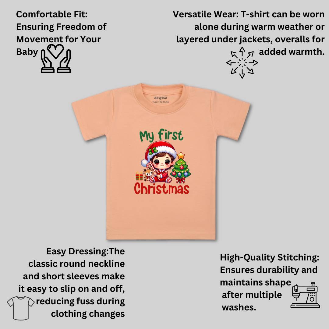 Arvesa R-1762 My First Christmas Baby Outfit.