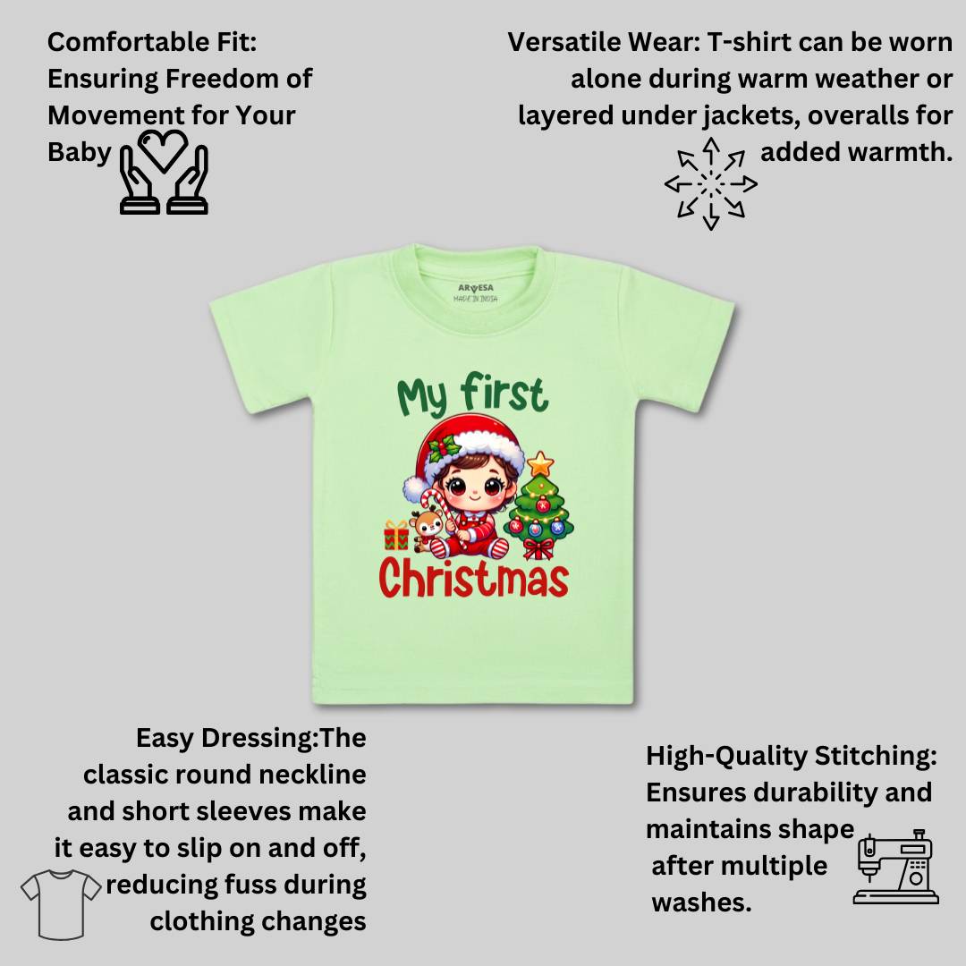 Arvesa R-1762 My First Christmas Baby Outfit.