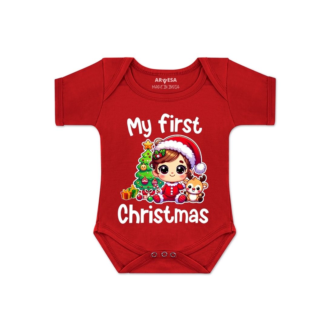 Arvesa D-1763 My First Christmas Bbay Outfit.