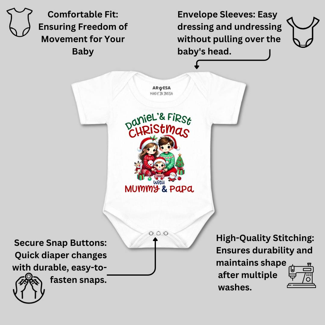 Arvesa My First Christmas  Baby Boy & Girl Dress