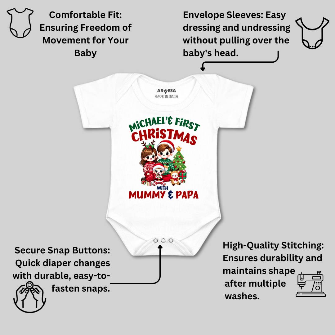 Arvesa My First Christmas  Baby Boy & Girl Dress