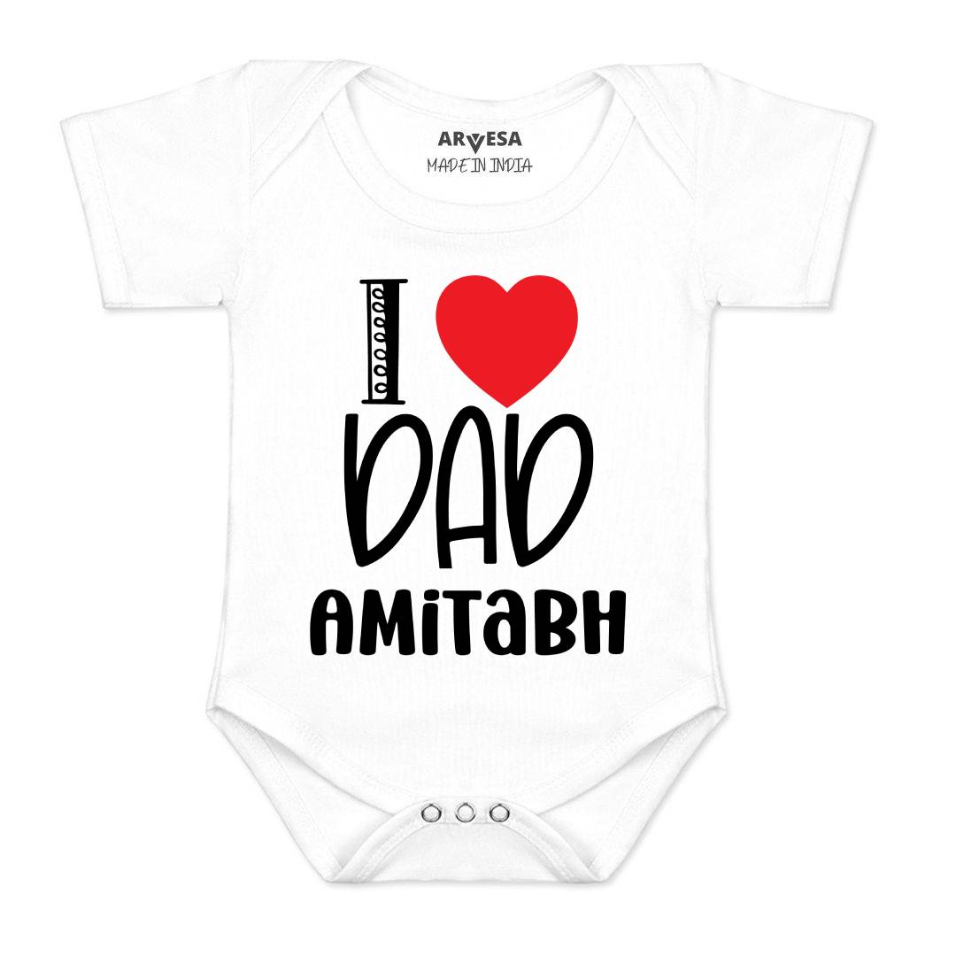 Arvesa I Love Dad Baby Boy & Girl Dress