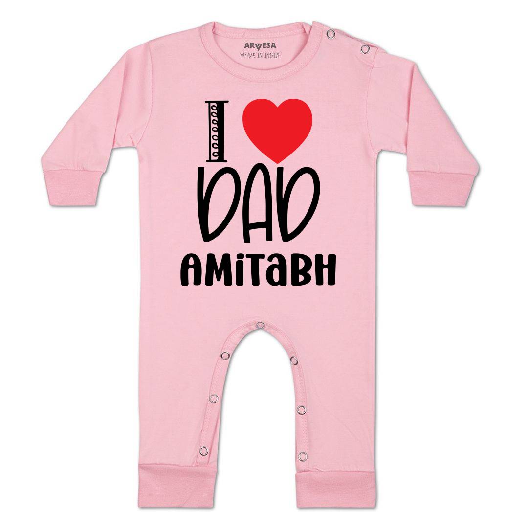 Arvesa I Love Dad Baby Boy & Girl Dress