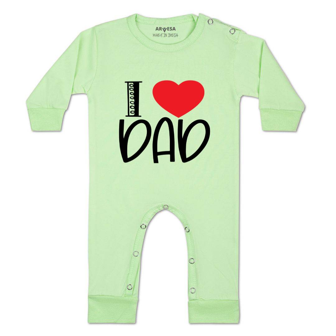 Arvesa I Love Dad Design-177 White 0-3 Months Jumpsuit for Baby Boy & Girl dress .
