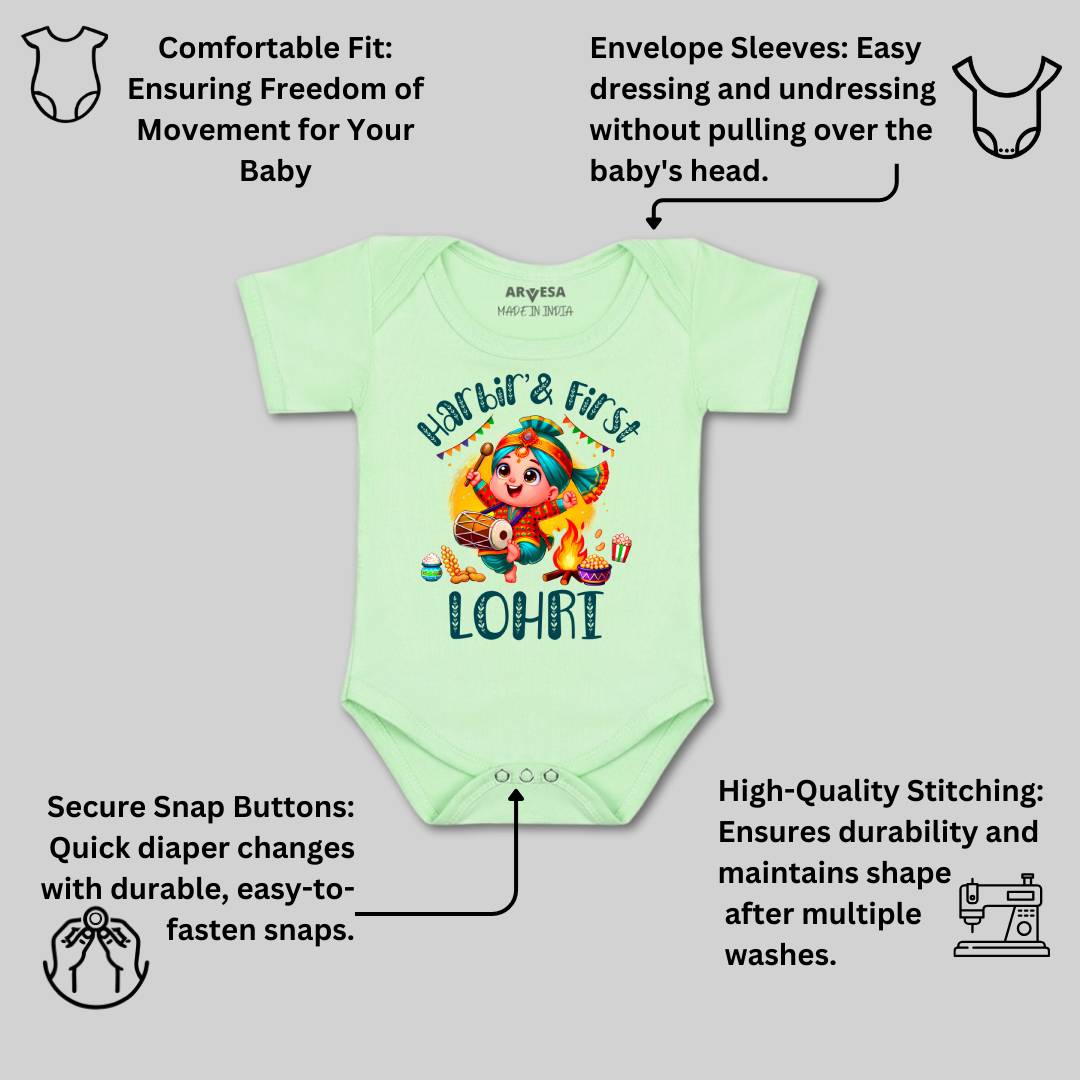 Arvesa My First Lohri  Baby Boy & Girl Dress