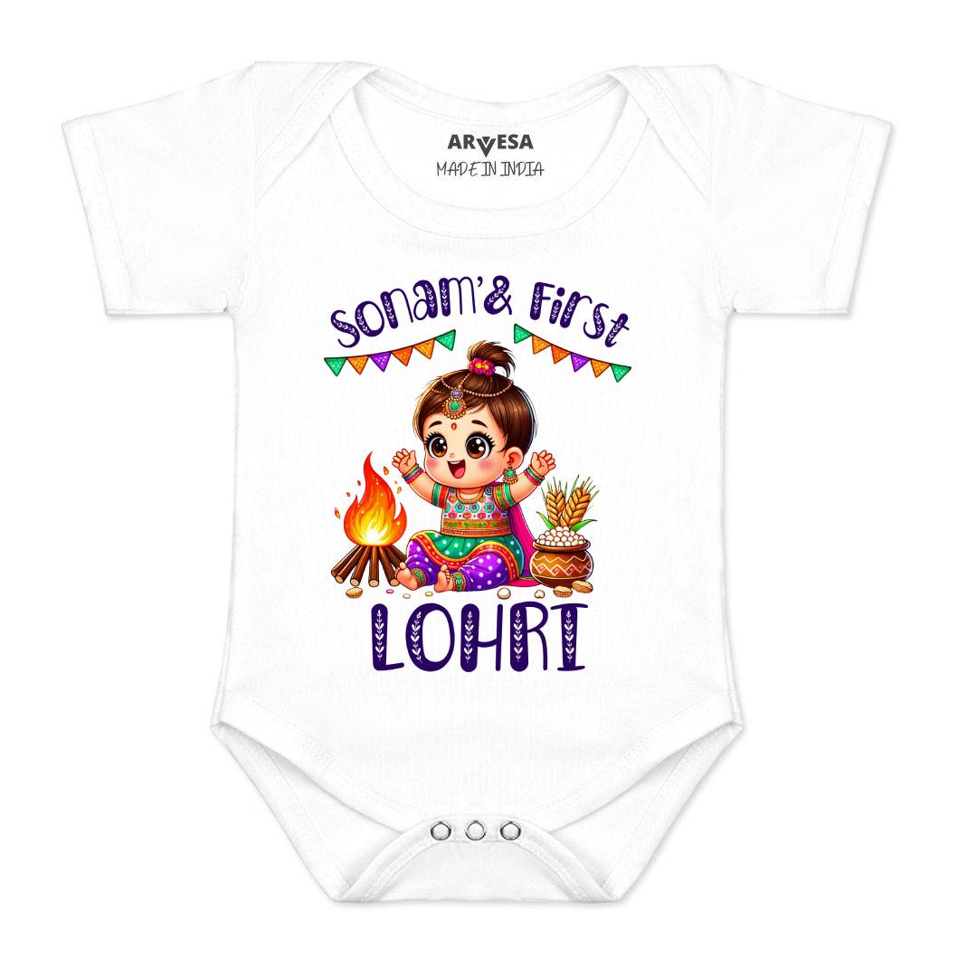 Arvesa My First Lohri  Baby Boy & Girl Dress