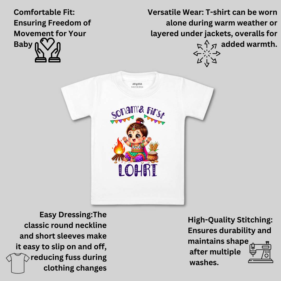 Arvesa My First Lohri  Baby Boy & Girl Dress
